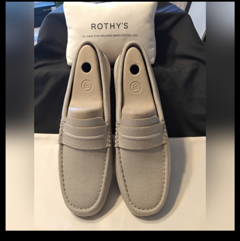 Rothys The Driving Loafer in Barley - Picture 1 of 4